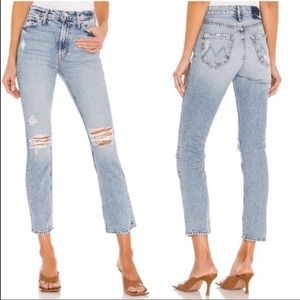 Mother Superior The Dazzler Ankle Lost It Blue Distressed Size 23.